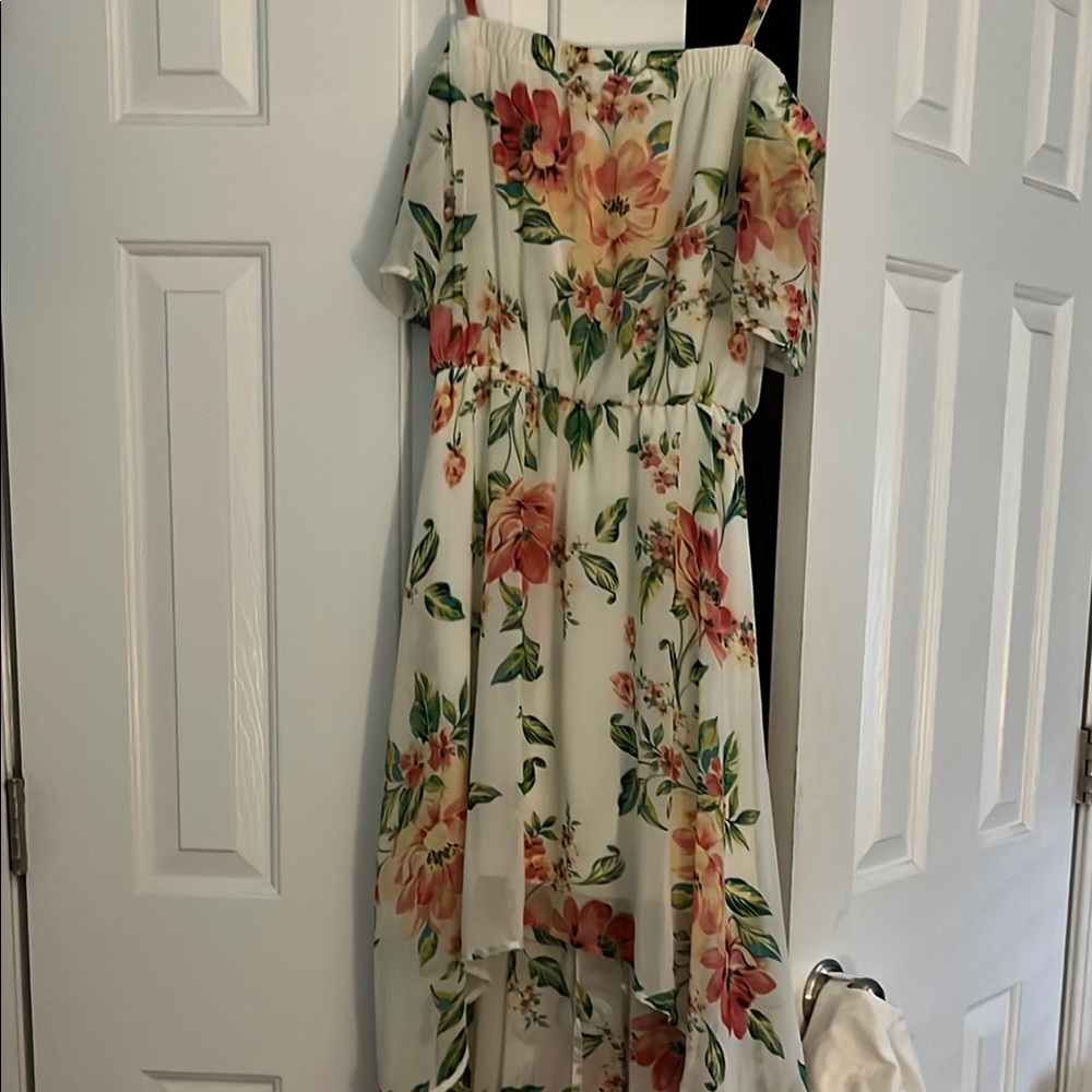 Floral High Low Dress